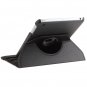 Black Rotatable Leeche Pattern Cover Case for iPad Mini with 2 Stand Positions