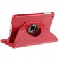 Red Luxury Crocodile Pattern 360-degree Swivel Leather Case for Apple Mini iPad