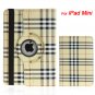 360 Degree Roating Grid Style Leather Smart Cover + Stand for ipad Mini