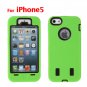 Unique Robot Design Green Soft Silicon Protective Case Cover for iPhone 5