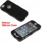 Cute Robot Design Black Soft Silicon Case for iPhone 5