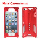 Fabulous Red Color Hard Metal Protective Cover for Apple iPhone 5