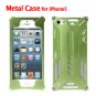 Green Metal Hard Shell Protective Cover for iPhone 5 + Screws + Screw Driver