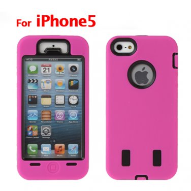 Rose Robot Soft Silicon Defender Case Cover for iPhone 5