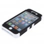 High Quality White and Black Soft Plastic Protective Case for iPhone 5