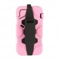 Pink Luxury Hard and Soft Protective Cover Case for iPhone 5 with Holder