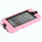 Pink Luxury Hard and Soft Protective Cover Case for iPhone 5 with Holder