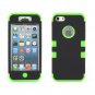 Luxury Green and Black Hard & Soft Plastic Protective Case for iPhone 5