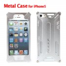 Fashionable Design Metal Silver Color Strong Protection Cover for iPhone 5