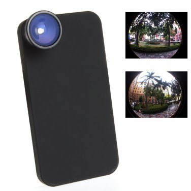 Black 160 Degree Fish Eye Camera Lens For iPhone 4 / 4S
