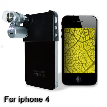 Mini 60X Magnification Optical Zoom Microscope Compatible for iPhone 4