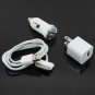 3-in-1 Mini Charger + USB Cable + Car Charger for iPhone 3G / 3GS and iTouch