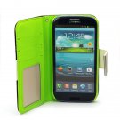 Black Flip Wallet Leather Case Cover For Samsung I9300 Galaxy SIII
