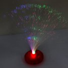 Color Changing Fiber Optic Nightlight Lamp Red Stand