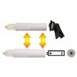 10-in-1 Wireless Remote Control Christmas Tree LED Candles with ABS Plastic