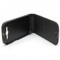 Black Leather Flip Vertical Case Cover for Samsung I930