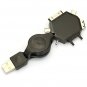 6-in-1 USB Charge Cable for Nokia, SAMSUNG, Sony Ericsson, iPhone, Micro & Mini USB
