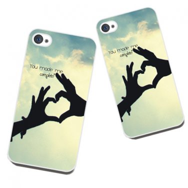 Lovers Design Hard Back Case Cover for iPhone 4/iPhone4S 2PCS