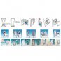 Beautiful ABS Plastic Wireless Doorbell System with 80M Remote Control Distance