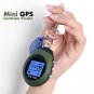 512K Flash Memory Keychain Design Mini GPS Receiver + GPS Location Finder