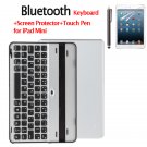 Thin Bluetooth 3.0 Aluminum Keyboard for iPad Mini +Touch Pen +Screen Protector