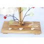 Creative Country Style Log Double Tile Table Bedside Lamp Night Light