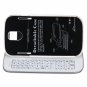 Wireless Bluetooth Keyboard Sliding Case for Samsung S4/i9500 White