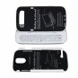 Wireless Bluetooth Keyboard Sliding Case for Samsung S4/i9500 White