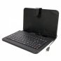 7" Tablet PC Leather Case Cover with Micro USB Keyboard Holder