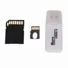 32GB Micro SD Card + SD Card Adapter + Card Reader White