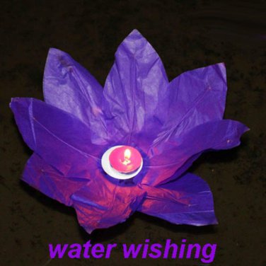Paper Lotus Flower Wishing Light