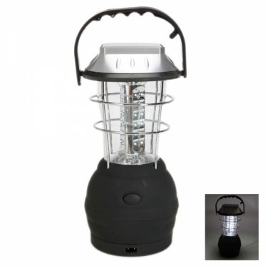 36 LED Outdoor Super Bright 3 Modes Hand Crank Solar Lantern