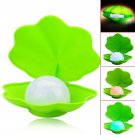 Creative Shell Shaped Colorful LED Night Lamp - Green