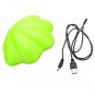 Creative Shell Shaped Colorful LED Night Lamp - Green