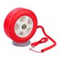 Creative Decoration Wired Tire Wheel Shape Table Phone with Light-Red