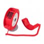 Creative Decoration Wired Tire Wheel Shape Table Phone with Light-Red