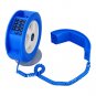 Creative Decoration Wired Tire Wheel Shape Table Phone with Light-Blue