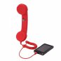 Radiation Proof Retro Telephone Handset with Volume Control for iPhone/iPad Red