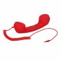 Radiation Proof Retro Telephone Handset with Volume Control for iPhone/iPad Red