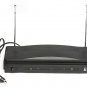 Dual Cordless Wireless Mic Microphone with Receiver