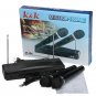 Dual Cordless Wireless Mic Microphone with Receiver