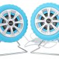 A Pair Music-F M-30 USB Tire Shape Speakers with 3.5mm Plug
