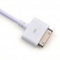 USB Data Charging TV AV RCA Cable for iPhone/iPod White