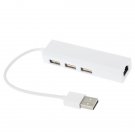 3 Ports USB Network Card Multifunction Adapter For Macbook