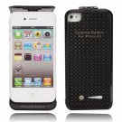 2200mAh External Leather Battery Cover Case for iPhone 4/4S