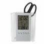 Transparent Multi-function Electronic Calendar Penholder Clock