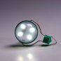 4 LED White Light Outdoor Solar Powered Lighting Lamp