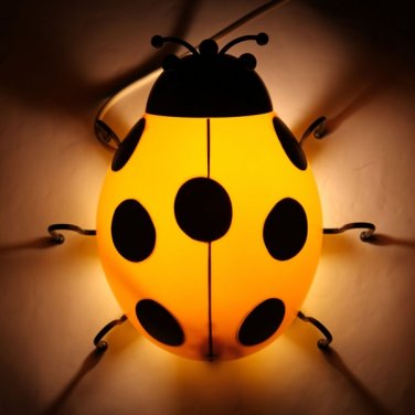 Ladybug Decorative Wall Lamp Yellow