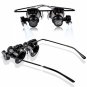 20X Magnifier Magnifying Eye Glasses Loupe Lens Jeweler Watch Repair LED Light