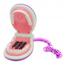 South Sunny Funny Foldable Teeth Shape Wired Telephone-Purple